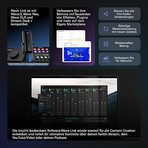 Elgato Stream Deck +, Audiomixer und Studio-Controller | LCD-Tasten, Regler und Touch-Leiste, Multiaktionen, Smart-Profile, Wave-Link-Mixing, Mac und PC thumbnail 9