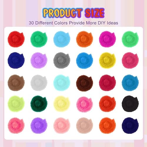 Yunsailing 3000 Pcs Pipe Cleaners Bulk Craft Supplies 6 mm x 12 Inch Chenille Stems Pipe Cleaner for DIY Arts Crafts Decorations Flowers Decor(Multicolor) thumbnail 3