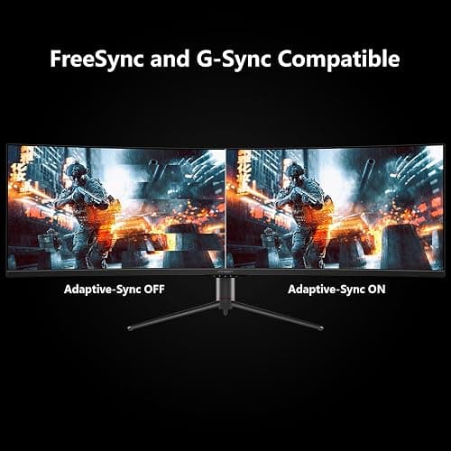 INNOCN 49" Curved Gaming Monitor 144Hz Ultrawide 32:9 WDFHD 3840 x 1080P, R1800, 99% sRGB, HDR400, USB Type C, DisplayPort, HDMI, Built-in Speakers, Height/Tilt Adjustable - 49C1G thumbnail 6