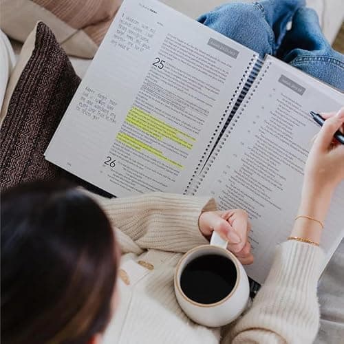 The Bible In A Year: A 52-Week Bible Study For Women Spiral, Spiral Bible In A Year, The Daily Walk Bundle, A Daily Bibles Study Workbook With Note Taking Space For Guided Reading Plan (8.27*5.83inch) thumbnail 2