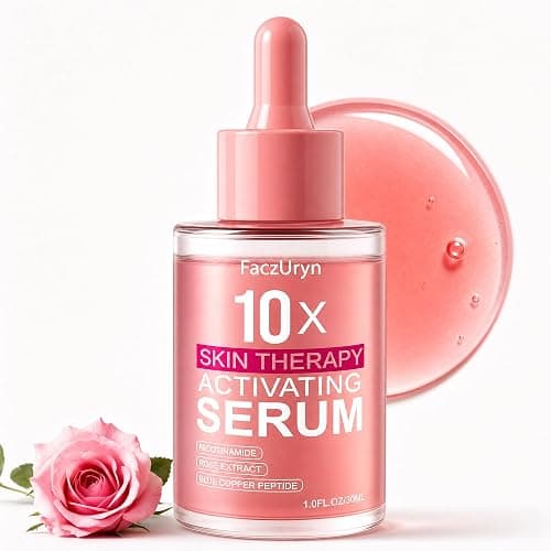 Red Light Therapy Serum, Red Light Therapy Activation Serums Amplify Effects & Reduce Wrinkles with Hydrating, Vitamin E Redlight Serum for Face, Rose Extract Facial Serums for Women, 1.0 FL.OZ - Image 1