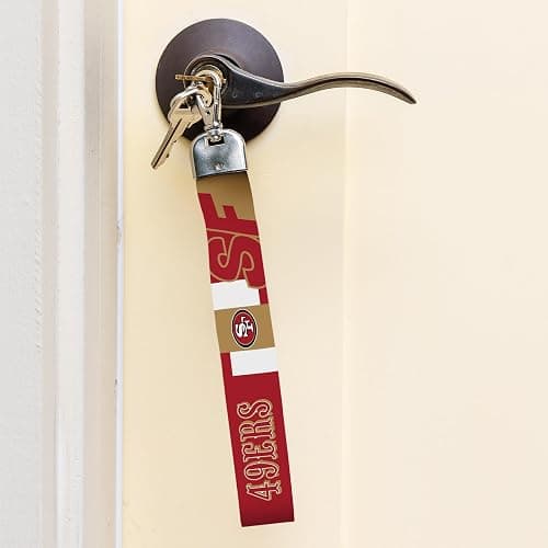 Rico Industries NFL Football Standard Wrist Lanyard Key Chain, Cute Wristlet Strap Holder for Car Keys ID Badges Card Wallet thumbnail 2