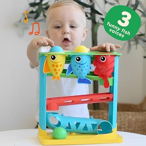 Move2Play, Feed The Fish | Interactive Baby & Toddler Toy | 1, 2+ Year Old Gift & Birthday Present | Boys & Girls Babies Ages 6, 7, 8, 9, 10, 12, 18, 24+ Months Old thumbnail 5