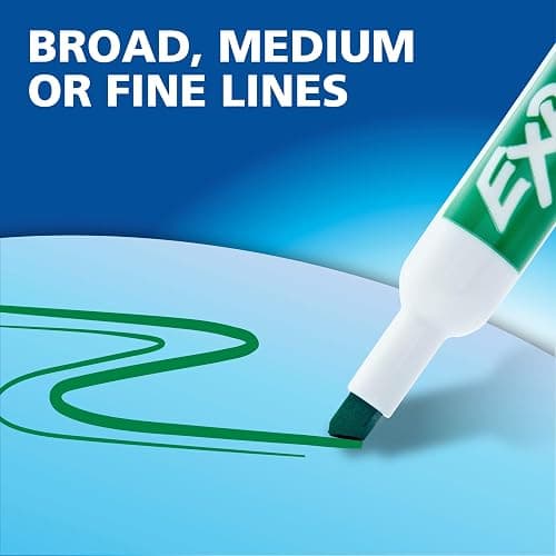 EXPO Dry Erase Markers, Low Odor Ink, Assorted Colors, Chisel Tip, 8 Count - Whiteboard, Calendar, Organization, Essential Supplies for Office, School, Classroom, Teachers thumbnail 8