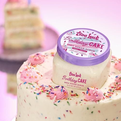 Tree Hut Exfoliating Shea Sugar Scrub Birthday Cake, 18 oz thumbnail 5