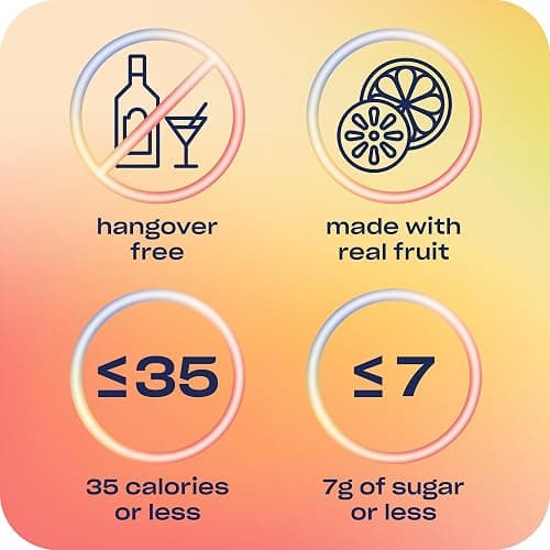 Recess Zero Proof Craft Mocktails, Alcohol Free Drinks, with Adaptogens, Non-Alcoholic Beverage Replacement, Mixer, Celebration, Party, (Happy Hour Sampler, 12oz, Pack of 12) thumbnail 5