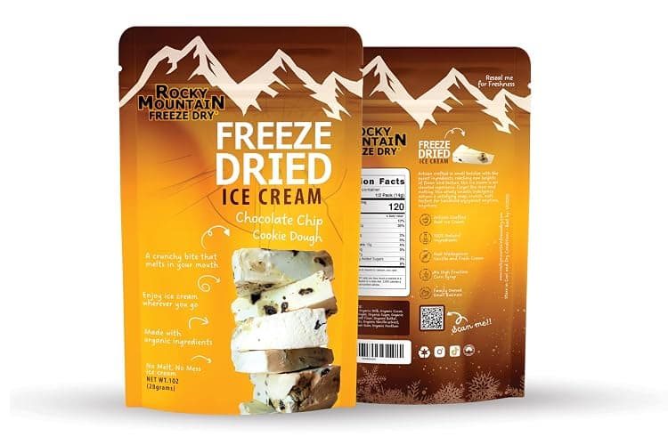 Freeze Dried Ice Cream – Cookie Dough Ice Cream That Doesn’t Melt – Crunchy Creamy Snack – Clean Ingredients – Shelf-Stable Treat – Rocky Mountain Freeze Dry (1 OZ, Chocolate Chip Cookie Dough) thumbnail 7