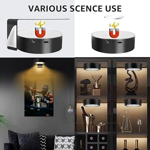 Matte Black Rechargeable Poster Lights thumbnail 6