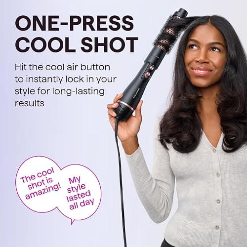 Wavytalk Hair Dryer Brush Set, Air Sculpt 4-in-1 Hot Air Brush Set | Blowout Brush Styler for Salon Blowouts, Volumizing, and Straightening, Sleek Frizz-Free for Every Hair Type, Black thumbnail 6