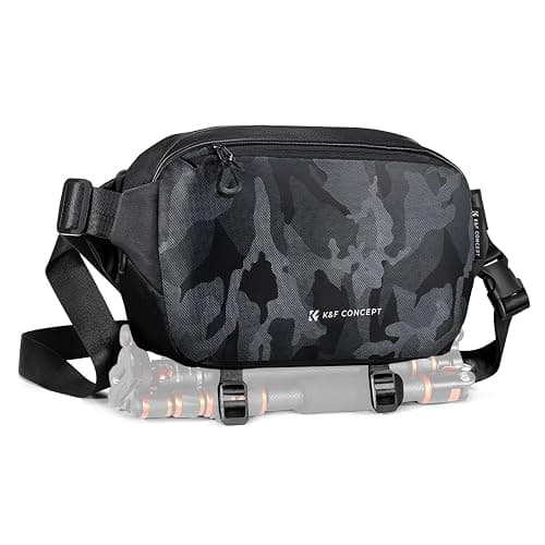 K&F Concept 2 in 1 Sling Bag Everyday Shoulder Bag & Multifunction Photography Crossbody Camera DSLR Backpack Portable Bag - Image 1