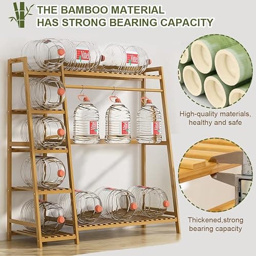 Clothing Rack Coat Clothes Hanging Heavy Duty Garment Rack with top Shelf and Shoes Clothing Storage Organizer Shelves (Upgrade Style) thumbnail 4