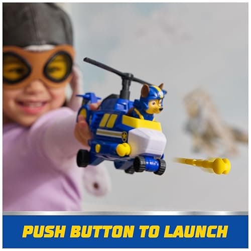 PAW Patrol: Air Rescue Chase Action Figure & Hero Helicopter Toy with Projectile Launcher & 2 Projectiles, Kids Toys for Boys & Girls Ages 3+ thumbnail 6