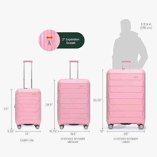 Traveler's Choice Pagosa Luggage Set thumbnail 7