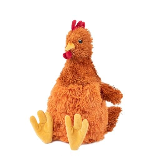 Best Pet Supplies Interactive Squeaky Dog Toy - Crinkle Chicken, Brown | Stuffing Free Body, Soft, Squeaks & Crinkles, No Mess, Perfect for Moderate Chewers, Toss and Fetch Play thumbnail 2