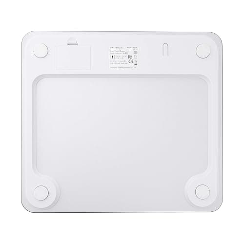Amazon Basics Body Weight Scale - Auto On/Off Function, Silver, 11.81 x 10.63 x 0.85 inch thumbnail 3