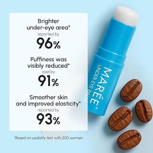 MAREE Under Eye Balm Stick Hydrating - Retinol Caffeine Under Eye Brightener Stick for Older Women - Collagen Under Eye Cream for Dark Circles & Wrinkles - Skin Care Treatment Moisturizer thumbnail 7
