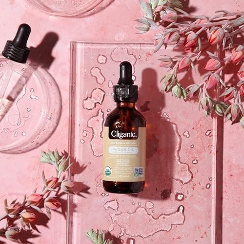 Cliganic Organic Argan Oil, 100% Pure | for Hair, Face & Skin | Natural Cold Pressed Carrier Oil, Imported from Morocco thumbnail 3