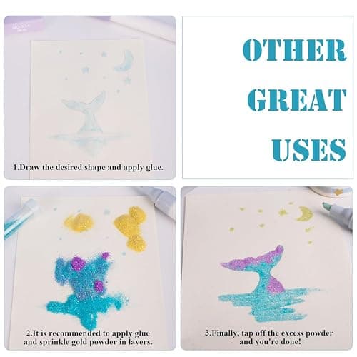12 pcs Scrapbook Glue Pen Set, CNYMANY Quick Dry Crafting Fabric Liquid Glue Pen for Scrapbooking Card Making DIY Drawing Papercrafts thumbnail 7