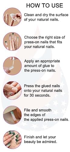 Gleamrain Long Press on Nails Almond with Flower and French Tips Designs Summer Fake Nail for Women 24pcs thumbnail 8
