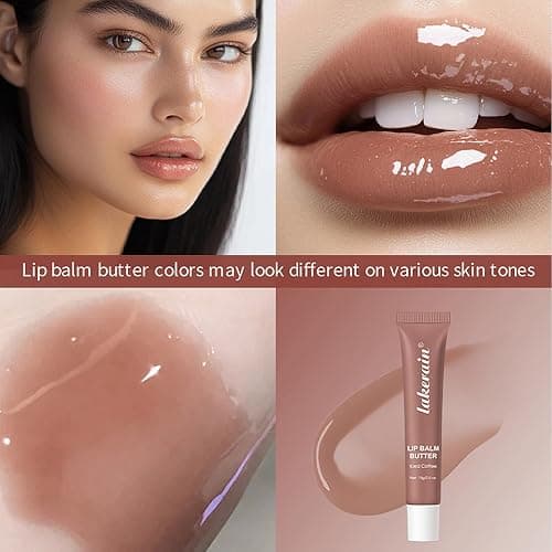4 PCS Lip Glossy Butter Balm Set, Tinted Lip Balm Instant Moisture and Hydration Lip Gloss, Long Lasting Hydrating Glow Reviver Lip Care Oil, Christmas Makeup Gift for Women thumbnail 6