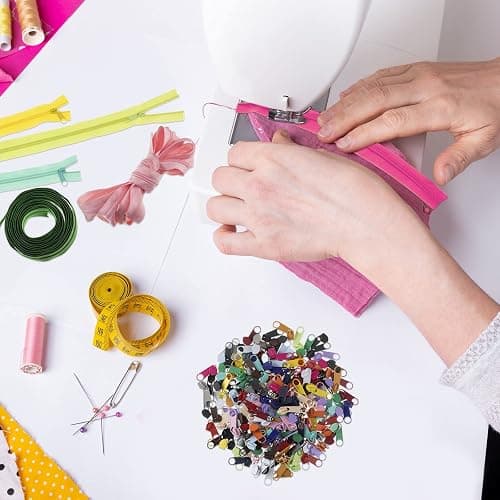 WILLBOND 60 Yards 20 Pcs Sewing Zippers Bulk #5 Nylon Coil Zippers 20 Color Assorted Zipper for Sewing with 200 Zipper Sliders for DIY Tailor Bags Purses Crafts Supplies (Various Color) thumbnail 7