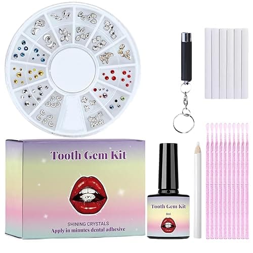 DIY Tooth Gems Kit - Elegant Removable Tooth Gems for Women – Shiny Diamond Crystal Teeth Jewelry. Trendy, Fashionable & Long-Lasting Dental Decor. Perfect for Parties & Special Occasions - Image 1