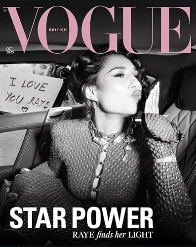 British Vogue Magazine October 2025 : Star Power Raye (Free Tote Bag) - Image 1