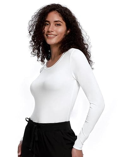 COZYFIT Underscrub Long Sleeve Women - Crew Neck Scrubs Undershirts for Nurse with Soft Fabric thumbnail 3