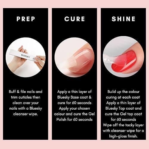 BLUESKY Gel Nail Polish, Cat Eye Coat, Purple, KA865, 10ml Gel Polish (Requires curing under UV/LED Lamp and a Dark Base to obtain effect pictured) thumbnail 7