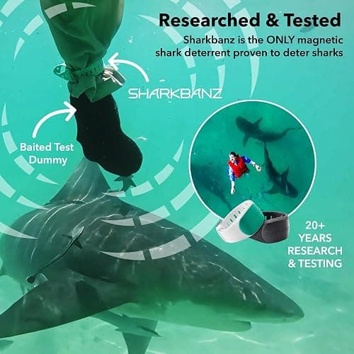 SHARKBANZ - Official Magnetic Shark Deterrent Band for Swimming, Surfing, Diving, and All Ocean Sports - Proven & Patented thumbnail 3