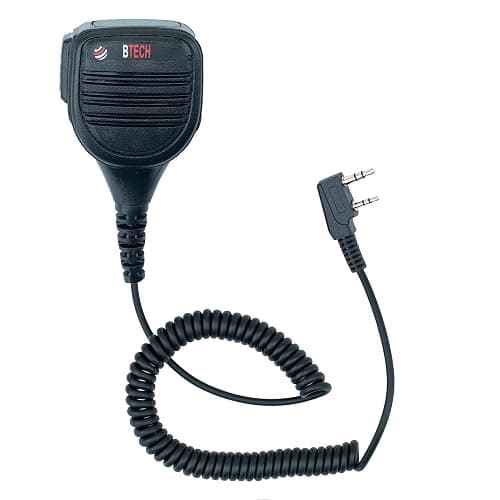 BTECH QHM22 Weatherproof Heavy Duty IP54 Speaker Mic, Premium Commercial Grade Shoulder Mic for BAOFENG (UV-5R BF-F8HP), pxton, Retevis, Kenwood K1 Radios - Image 1