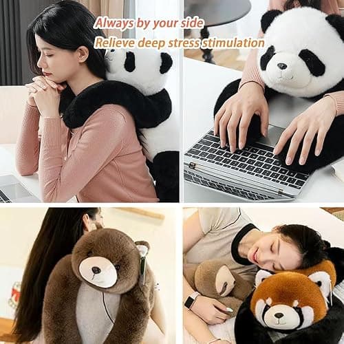 Nuyiac Weighted Plush Animals, Soft Plush Toy for Stress Relief & Calming, Cuddly Anxiety Toy (Panda, 30CM) thumbnail 6