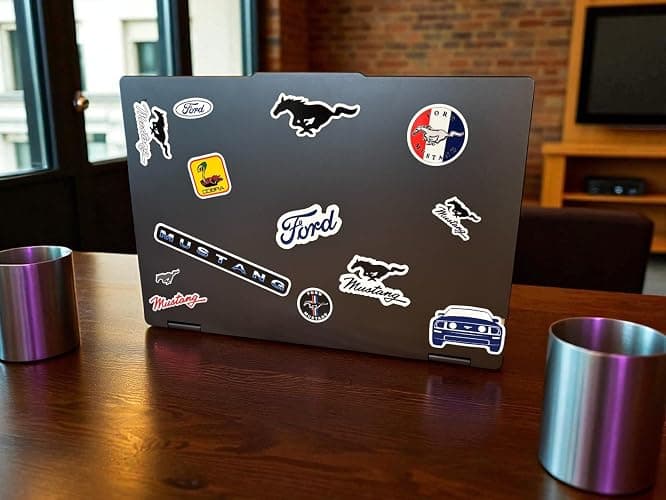 Ford Mustang 12-Decal Sticker Sheet | 6"x 8" Indoor/Outdoor Vinyl | Made in USA Officially Licensed Peel-Off Decals thumbnail 2
