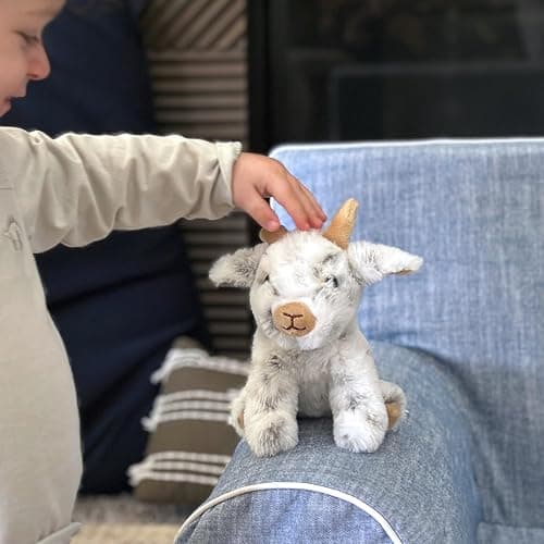 The Petting Zoo Goat Stuffed Animal Plushie, Gifts for Kids, Wild Onez Babiez Farm Animals, Goat Plush Toy 6 inches thumbnail 6