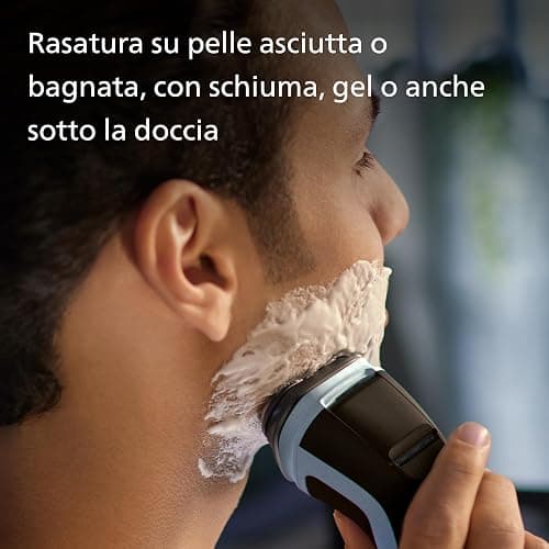Philips rasoio elettrico serie 3000x - Rasoio elettrico Wet & Dry per uomo colore blu cielo, con tecnologia SkinProtect, rifinitore a scomparsa, rasoio ergonomico per uomo (modello X3053/00) thumbnail 6