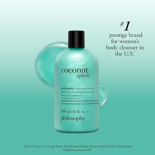 philosophy hydrating shower gel coconut splash, 480ml (16oz) thumbnail 5