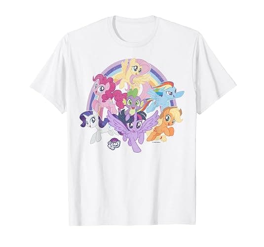 My Little Pony: Friendship Is Magic Rainbow Pony Group Shot T-Shirt - Image 1