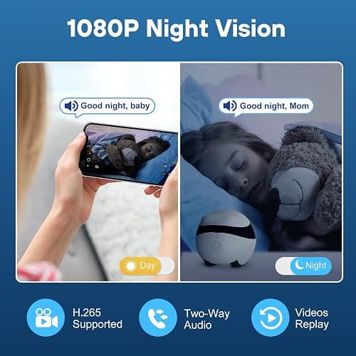 Enabot EBO SE Pet Camera Home Security Camera, Movable Indoor WiFi Cam, 2 Way Talk, Night Vision, 1080P Video, Self Charging Rechargeable Wireless Camera for Pet/Babt/Elderly thumbnail 4