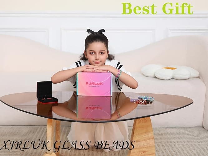 XJRLUK Glass Beads Bracelet Making Kit, 3000 pcs 72 Colors 6 mm Crystal Beads for Jewelry Making, Glass Beads Kits for Beginners DIY Earrings Necklaces Rings Crafts Birthday Gifts thumbnail 6