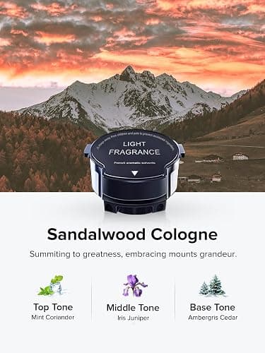 Ceeniu CF8 Scenic Fragrance (Woody Scent: Sandalwood Cologne) refill - 1200 Sprays, Natural French Fragrance, CF8 Car Aroma Diffuser thumbnail 2