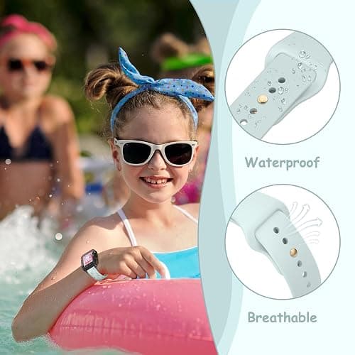 Meliya [4 Pack] Bands for Gabb Watch 3 2 1 / Gizmo Watch 3 2 1 / SyncUP Watch Bands for Kids, 20mm Soft Silicone Breathable Sport Replacement Strap for Gizmo Watch 3 2 1 for Boys and Girls thumbnail 4