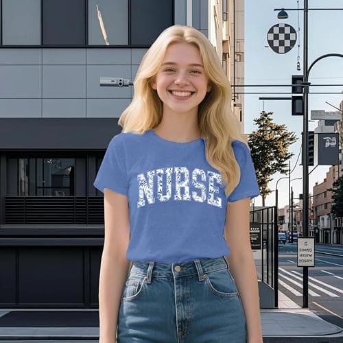 sallrue Nurse Shirt for Women School Registered Nurse Week T-Shirt Nursing Life Tees Tops thumbnail 4
