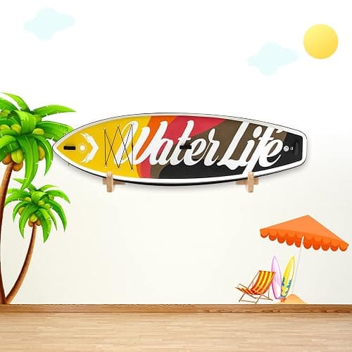 TWO STONES Surfboard Racks for The Wall, Surfboard Rack Hanger Works as a Shortboard, Skimboard & Longboard Hanger or Stand Indoor or Outdoor thumbnail 2