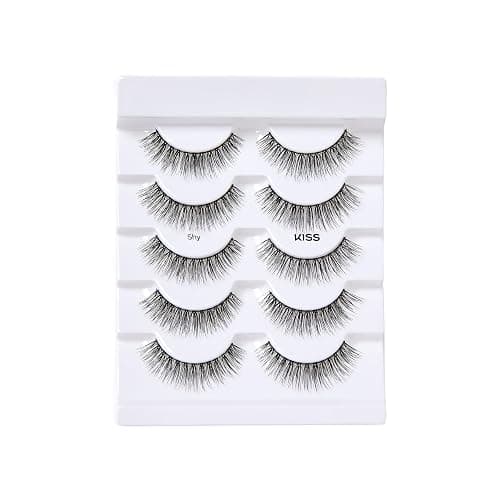 KISS Looks So Natural, False Eyelashes, 'Shy', 12mm, Includes 5 Pairs Of Lashes, Easy to Apply, Reusable Lash Clusters thumbnail 12