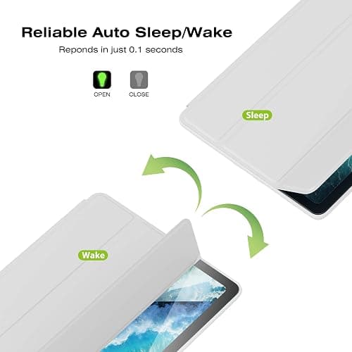 Case for iPad Air 3 Case 2019 with Pencil Holder Ultra Slim Soft TPU Back Cover with Auto Sleep/Wake Full Body Protective Smart Case for iPad Air 3rd Generation 2019/iPad Pro 10.5 2017 (Gray) thumbnail 3