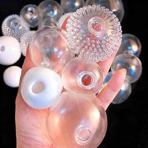20CPS DIY Stress Ball Making Kit , Empty Stress Ball Skin with Expander & Vacuum Tool, Complete Squishy Maker Kit for Adults Kids (A- (Clear 4cm, 6cm, Barbed 6cm, White 6cm)) thumbnail 9