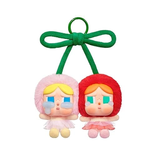 POP MART Crybaby Crying for Love Series-Vinyl Plush Hanging Card (Love You Cherry Much), Toys for Modern Home Decor, Collectible Toy Set for Desk Accessories, 1PC - Image 1