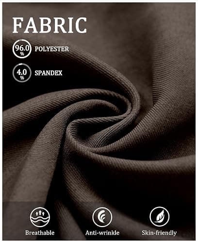 Susclude Mens Casual Dress Pants Old Money Pleated Baggy Wide Leg Vintage Relaxed Fit Slacks Work Office Trousers thumbnail 6