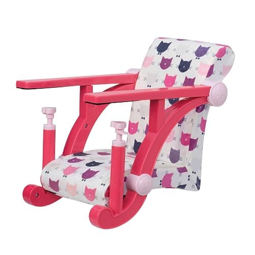 Our Generation – 18-Inch Doll Accessories – Toy High Chair – Booster Seat – Pretend Play 3+ Years – Let's Hang Clip – On Chair – Cat Print thumbnail 6