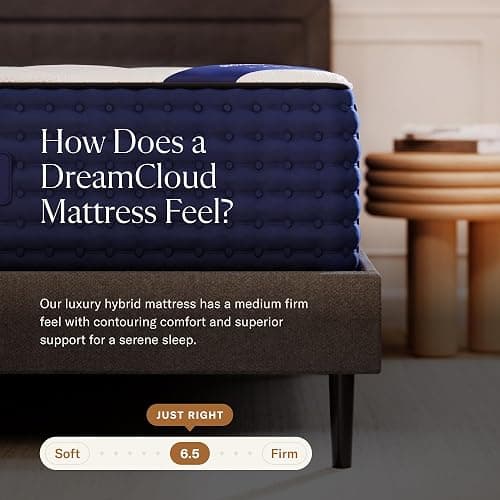 DreamCloud 14" Full Mattress - Luxury Hybrid Gel Memory Foam - 365 Night Trial - 7 Premium Pressure-Relieving Layers - Forever Warranty - CertiPUR-US Certified thumbnail 4